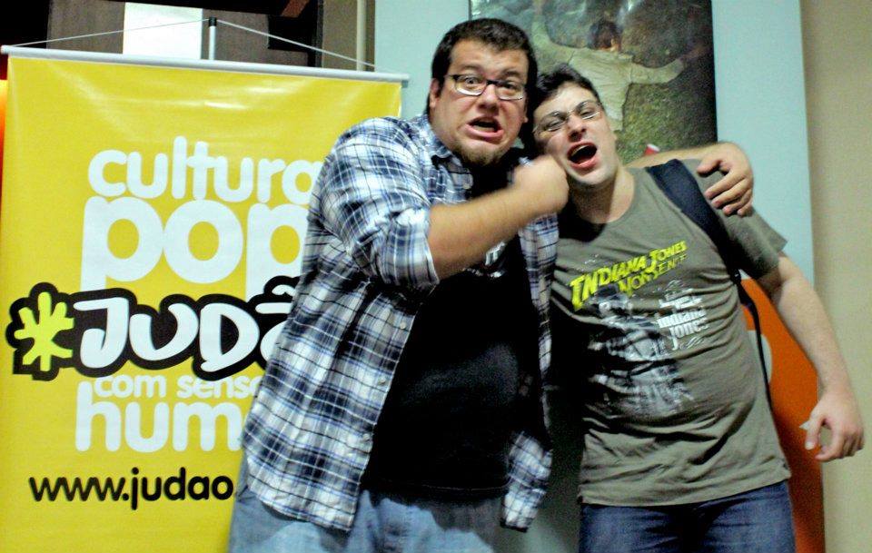 Renan Martins Frade ao lado do Borbs, em um dos eventos do Judão