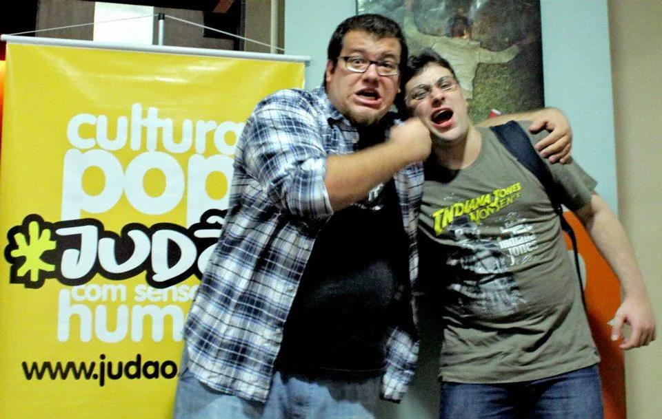Renan Martins Frade ao lado do Borbs, em um dos eventos do Judão