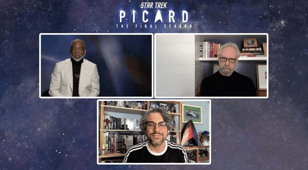 Renan Martins Frade entrevistando LeVar Burton (La Forge) e Brent Spiner (Data) sobre 'Star Trek: Picard' para o Omelete