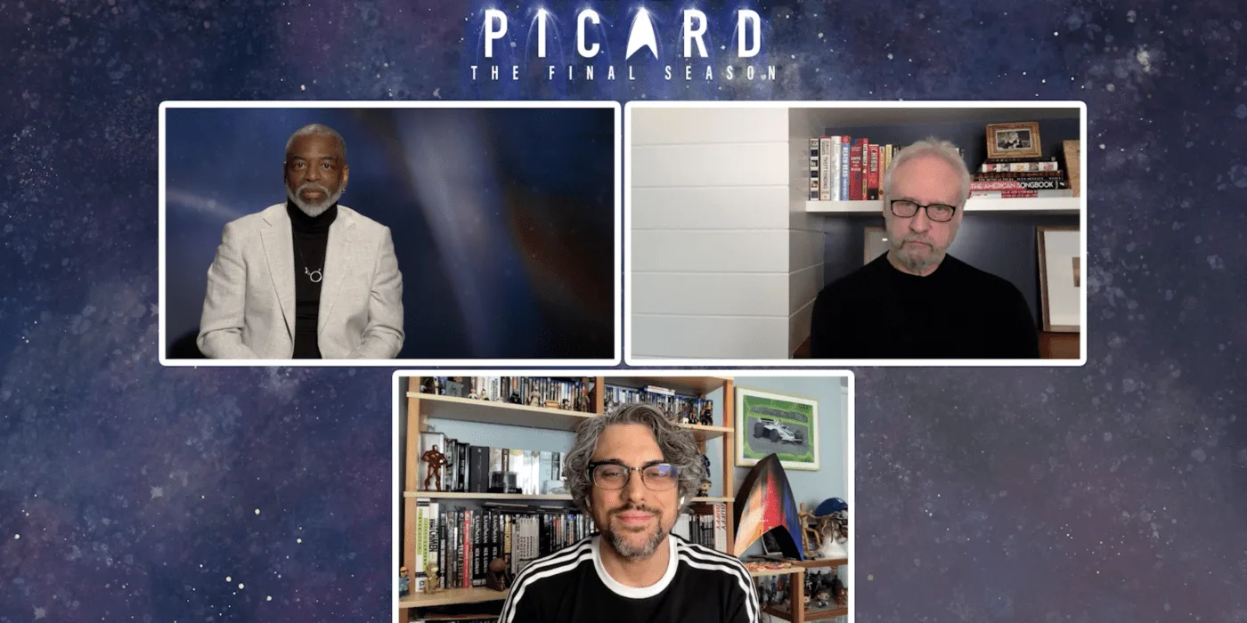 Renan Martins Frade entrevistando LeVar Burton (La Forge) e Brent Spiner (Data) sobre 'Star Trek: Picard' para o Omelete