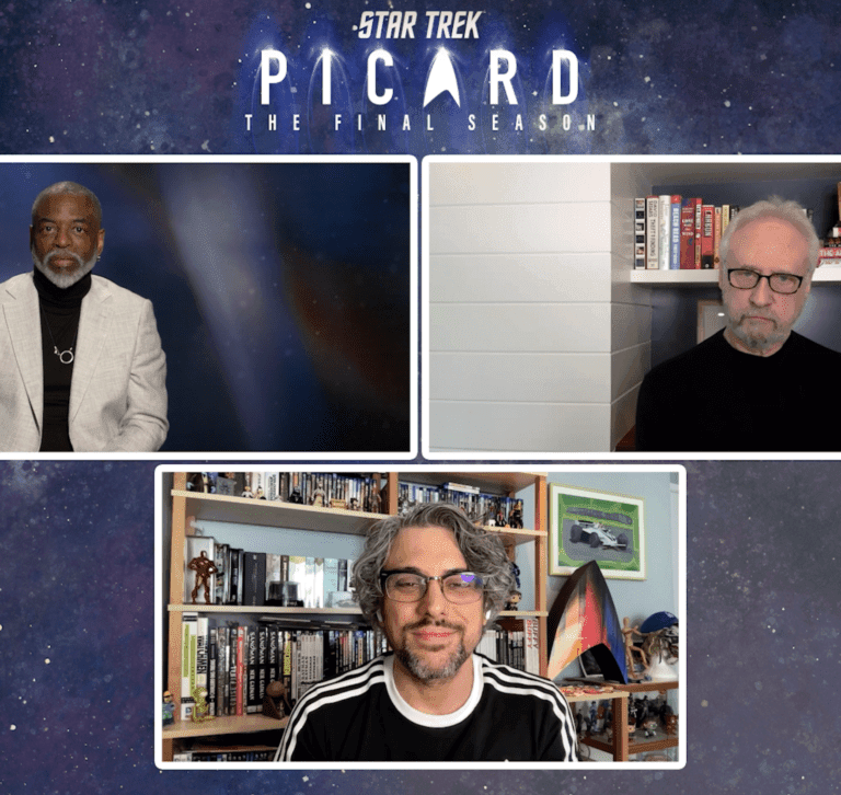 Renan Martins Frade entrevistando LeVar Burton (La Forge) e Brent Spiner (Data) sobre 'Star Trek: Picard' para o Omelete