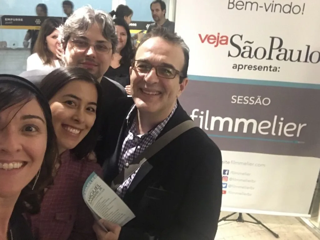 Junto do Miguel Barbieri, na primeira Sessão Filmelier que realizamos em parceria com a Veja São Paulo