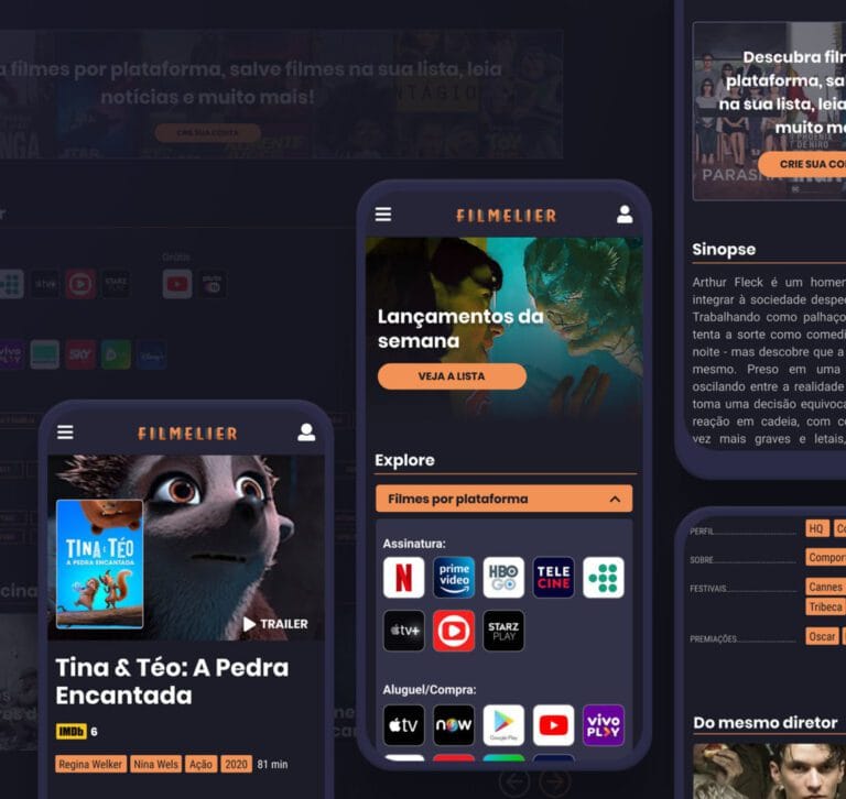 No rebrand do Filmelier em 2020, repensamos todo o UX do portal