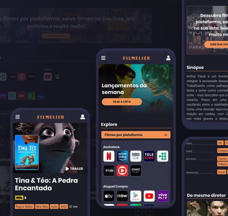 No rebrand do Filmelier em 2020, repensamos todo o UX do portal