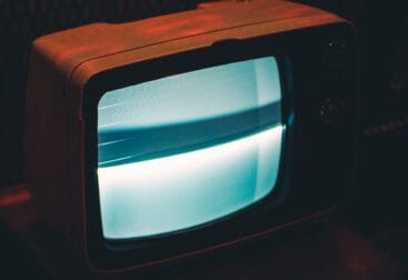 TV antiga fora do ar. Disney fora do ar