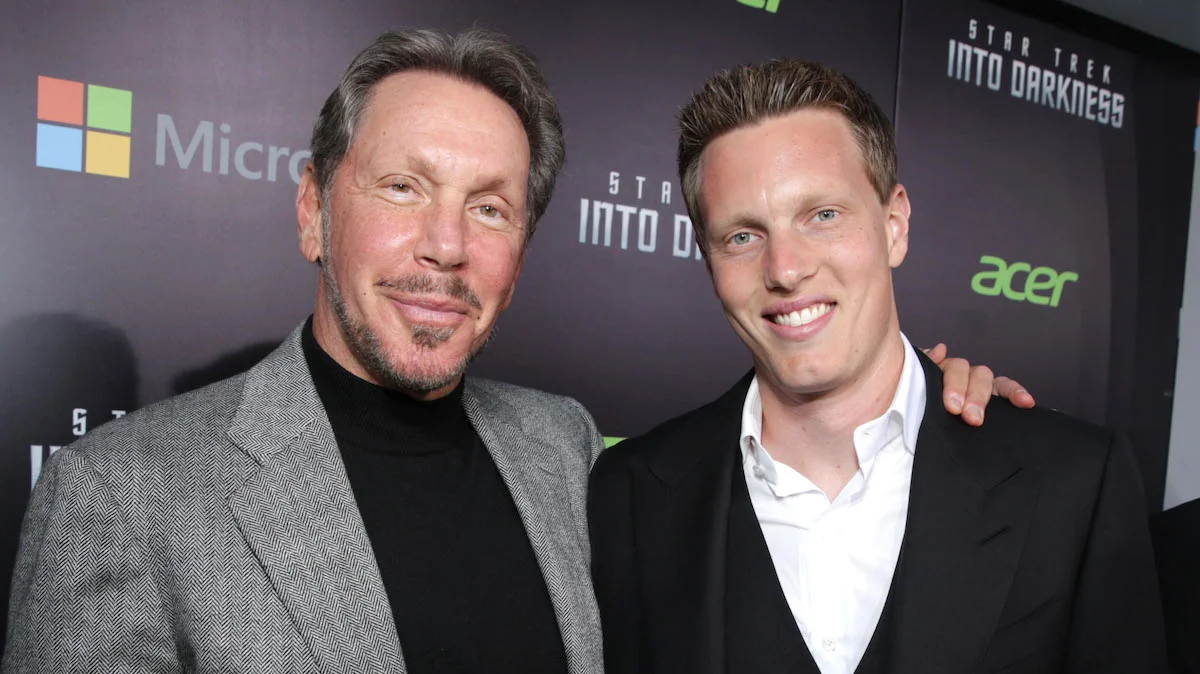Larry Ellison e o filho, David Ellison