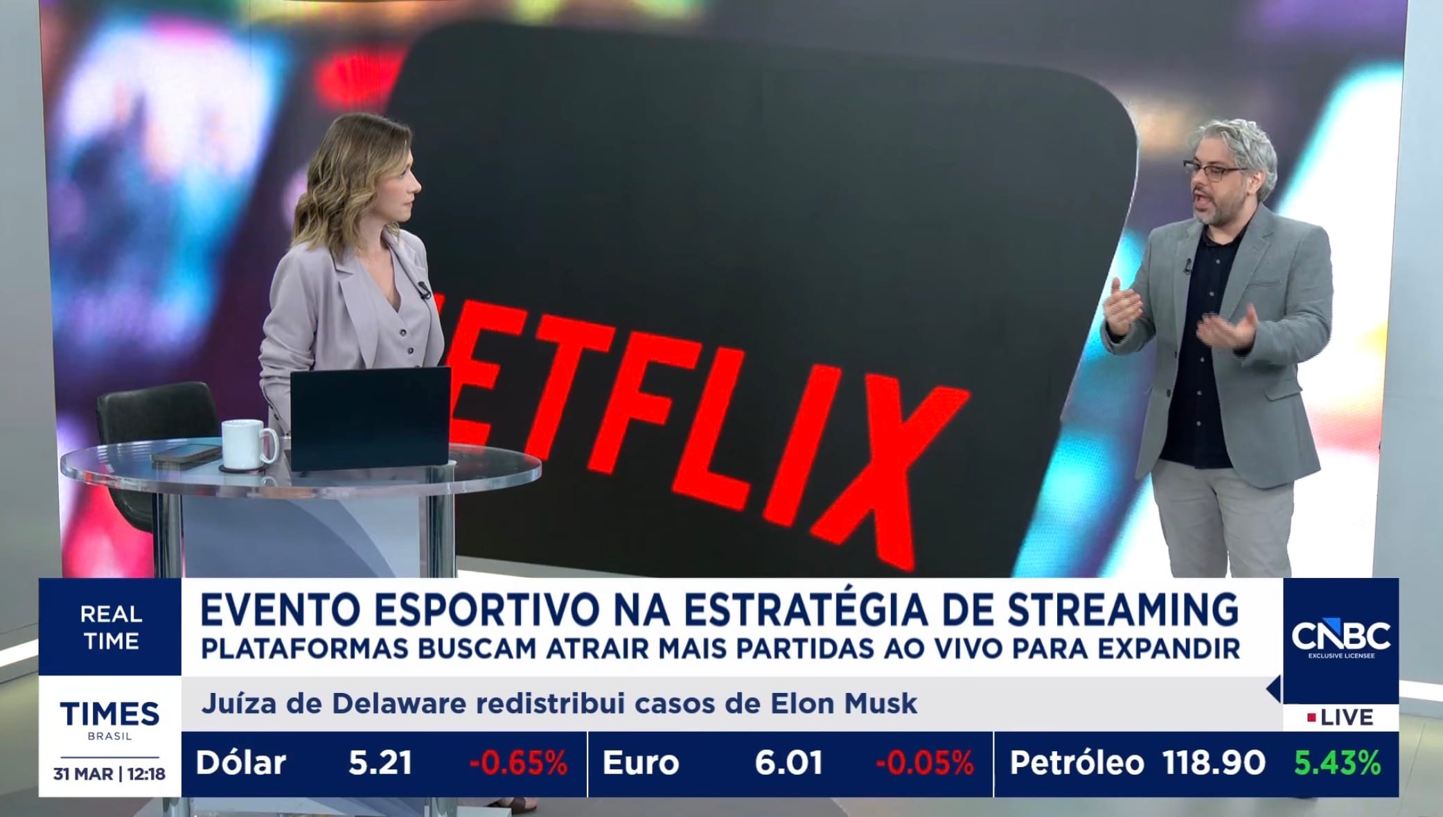 Times CNBC - Natalia Ariede e Renan Martins Frade