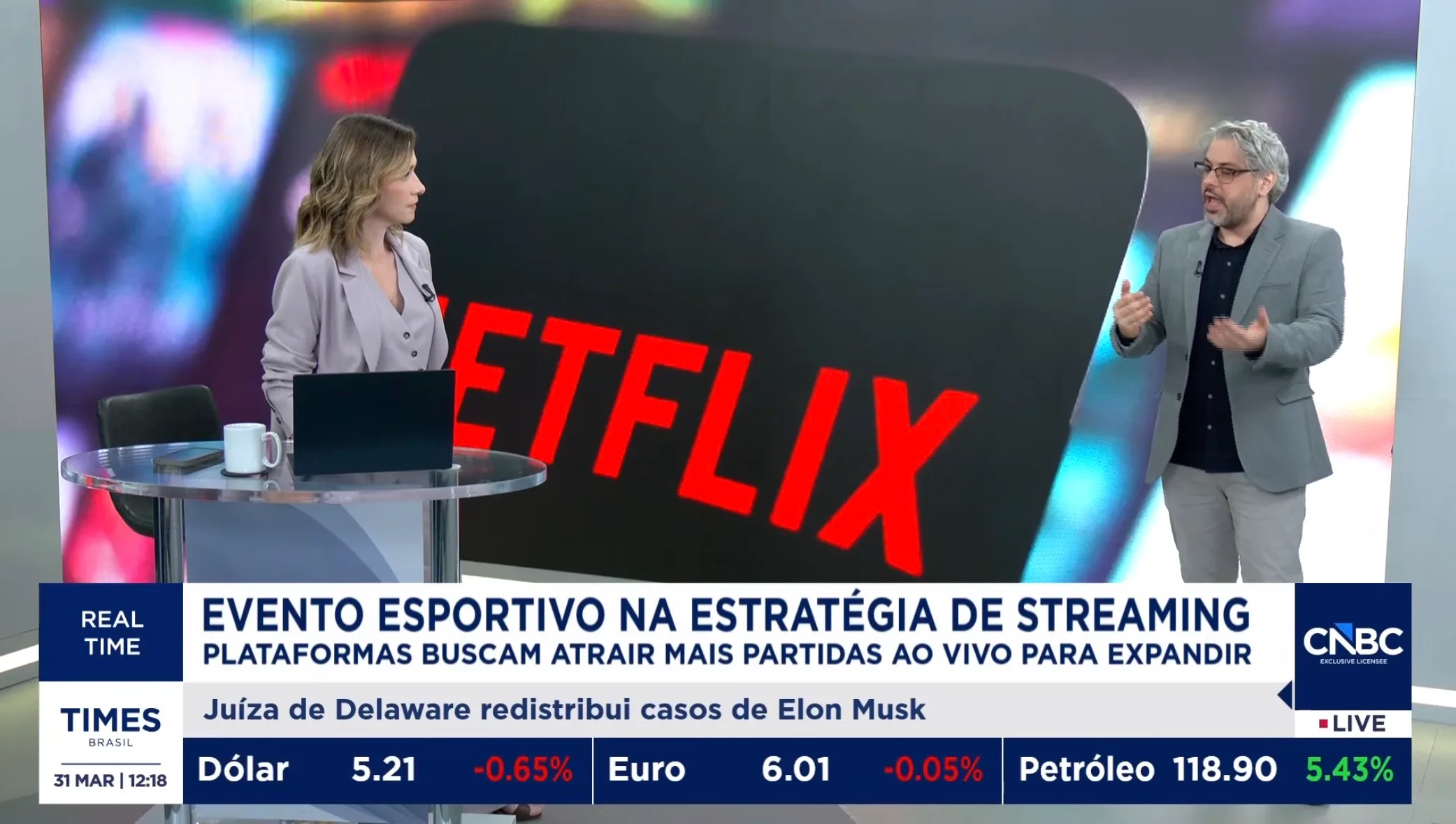 Times CNBC - Natalia Ariede e Renan Martins Frade