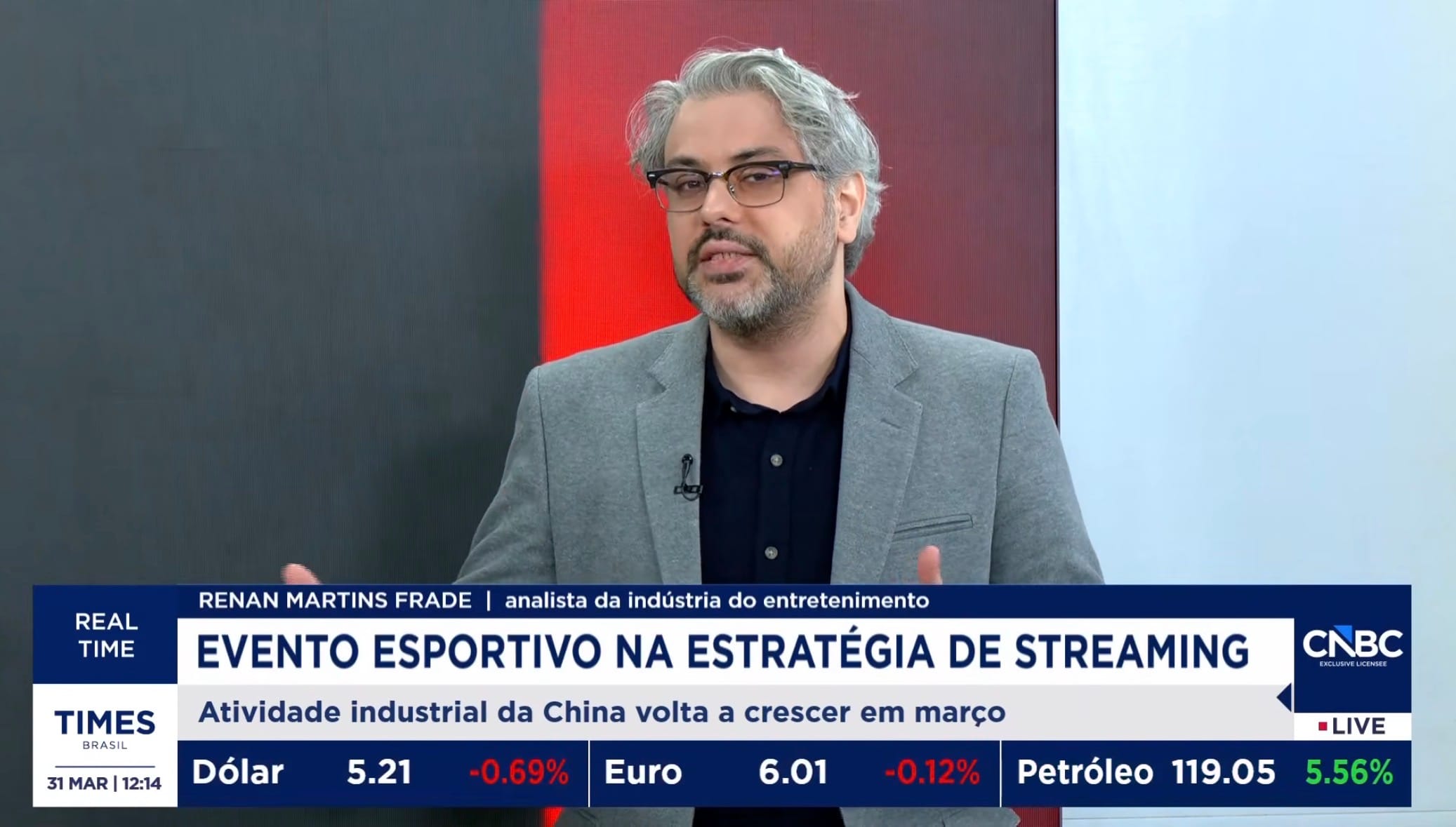 Renan Martins Frade especialista em indústria do entretenimento no Times Brasil CNBC
